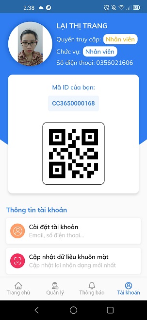 Thông tin tài khoản 